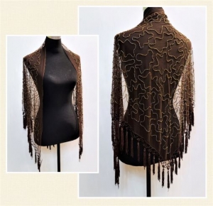 Beaded shawl 02-424D